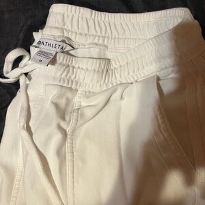 Athleta White Drawstring Pants